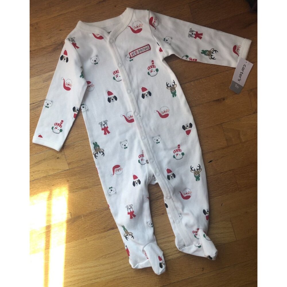 🆕Carter's size 9M My First Christmas Sleeper